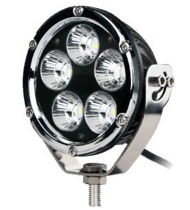 Driving light - side bracket - round chrome, CREE 50W 4" &