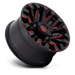 Felga aluminiowa D829 QUAKE Gloss Black Milled Red Tint FUEL - 2