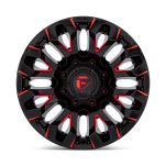 Felga aluminiowa D829 QUAKE Gloss Black Milled Red Tint FUEL - 3