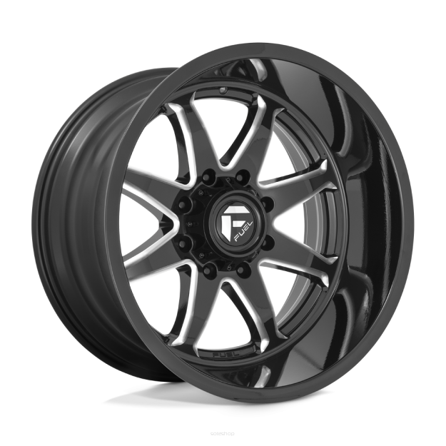 Felga aluminiowa D749 HAMMER Gloss Black Milled FUEL