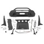 Zderzak stalowy zwiększony prześwit przód Rough Country Hybrid - 2