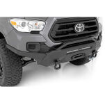 Zderzak stalowy zwiększony prześwit przód Rough Country Hybrid - 6