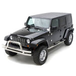 Zestaw zderzaków rurowych + progi,stopnie stal nierdzewna SMITTYBILT - Jeep Wrangler JK 07-18 - 5