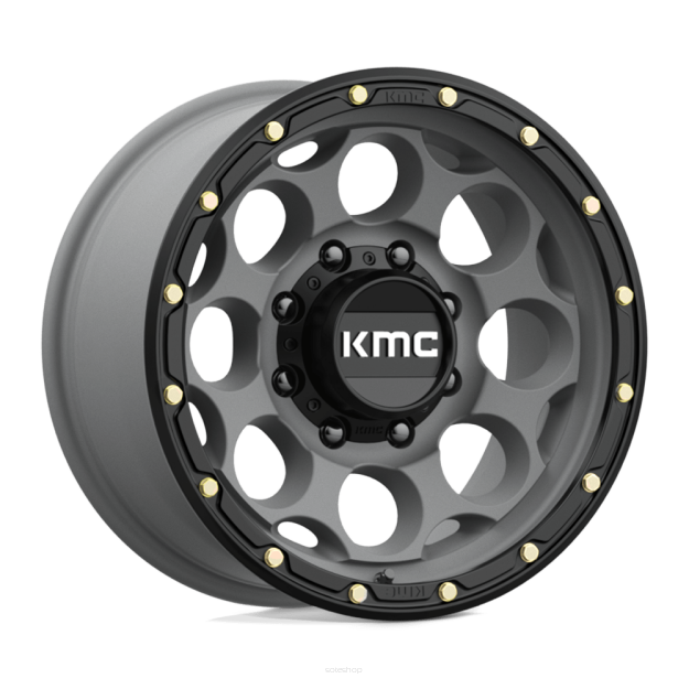 Felga aluminiowa KM541 DIRTY HARRY Satin Gray W/ Black Lip KMC