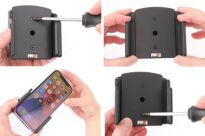 Uchwyt uniwersalny regulowany do Apple iPhone 13 bez futerału oraz w futerale lub etui o wymiarach: 70-83 mm (szer.), 6-10 mm (grubość). - 10