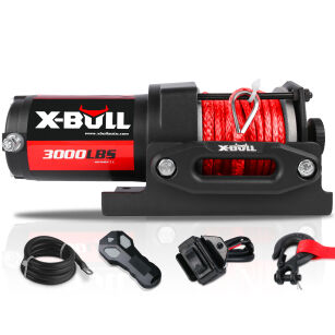 Wyciągarka elektryczna X-BULL DO QUADA, ATV, UTV 3000 Lbs lina syntetyczna