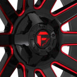 Felga aluminiowa D643 Contra Gloss Black/Candy Red Fuel - 4