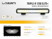 Lampa LAZER TRIPLE-R 1250 Elite+ z systemem do montażu w fabrycznym grillu - Ford Ranger Wildtrak (2023 -) - 6