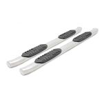 Progi, stopnie boczne srebrne Rough Country Oval Nerf Steps Crew Cab - 4