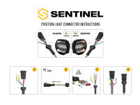 LAZER Sentinel 9'' Black ze światłami pozycyjnymi – okrągła lampa LED - 22