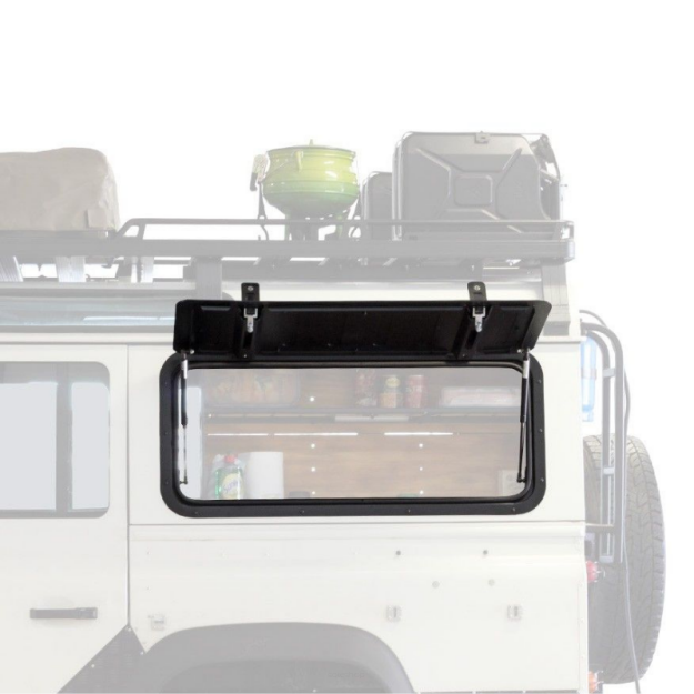 Okno uchylne Gullwing Aluminium Land Rover Defender Front Runner