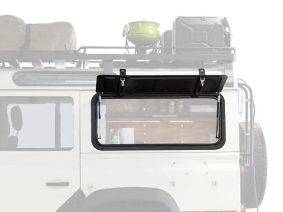 Okno uchylne Gullwing Aluminium Land Rover Defender Front Runner