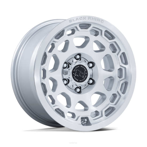 Felga aluminiowa BR026 CONGO Gloss Silver W/ Machined Face BLACK RHINO