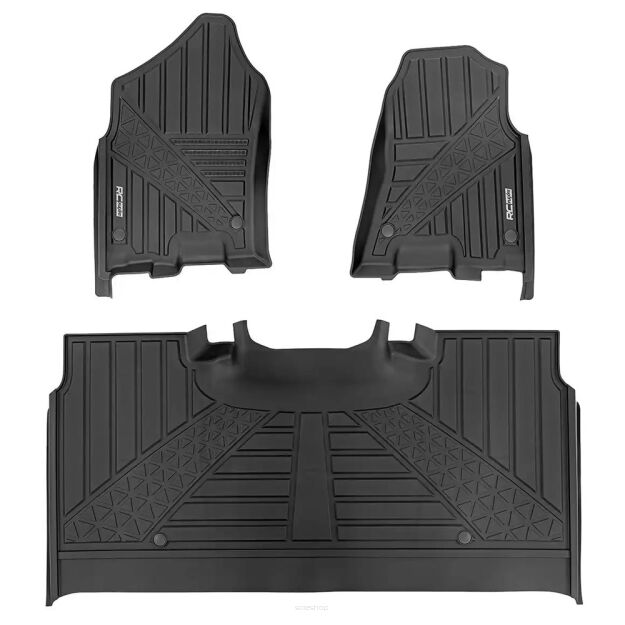 Dywaniki na podłogę przód i tył Rough Country Flex-Fit Crew Cab