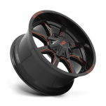 Felga aluminiowa MO970 Gloss Black Milled W/ Red Tint & Moto Metal On Lip MOTO METAL - 3