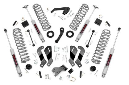 3,5" Rough Country Lift Kit z Obniżeniem Mocowania Wahaczy - Wrangler JK Unlimited 4 drzwi