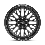 Felga aluminiowa MO802 WARLOCK Gloss Black Milled MOTO METAL - 2