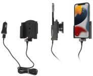 Uchwyt do Apple iPhone 13 Pro z wbudowanym kablem USB oraz ładowarką samochodową - 2