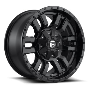 Felga aluminiowa D596 SLEDGE Matte Black Gloss Black Lip FUEL