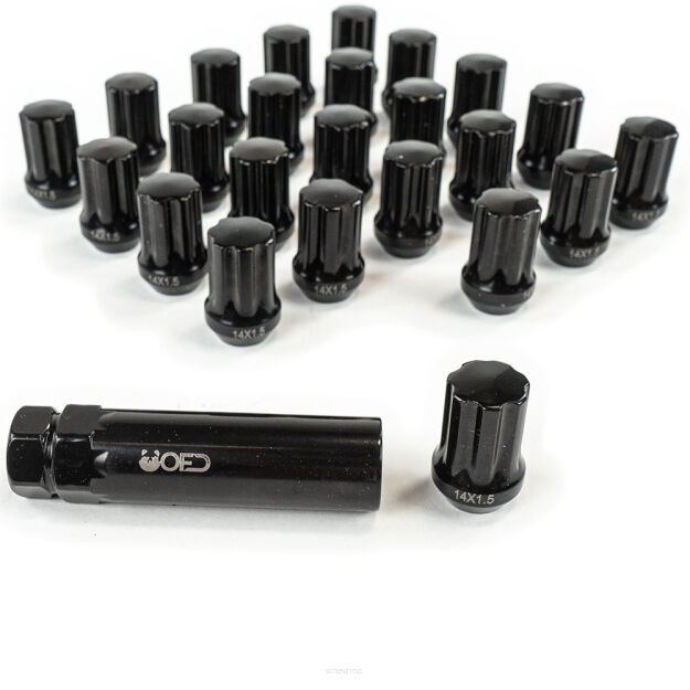 Nakrętki zabezpieczające zestaw do felg krótkie M14x1,5 OFD
