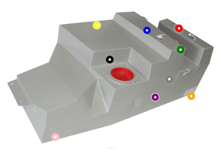 Zbiornik paliwa ze stali aluminiowanej 149 L - Toyota Hilux (2015 -) - ARB-TR105L