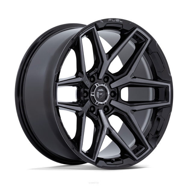 Felga aluminiowa FLUX Gloss Black Brush Fc Gray Ddt FUEL