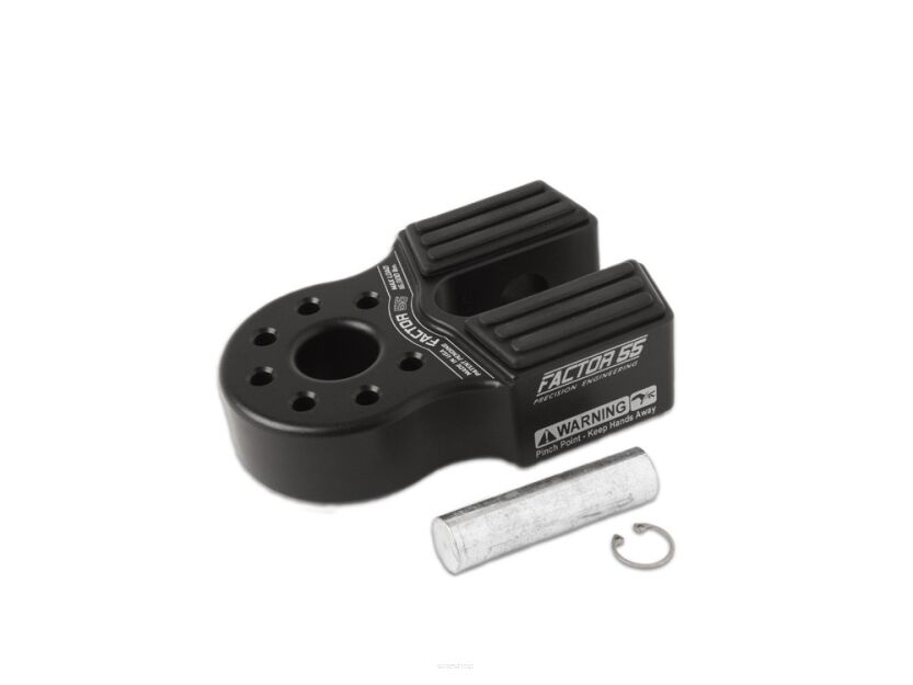 FlatLink Zaczep/Szekla liny wyciągarki (czarny)