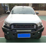 Zderzak stalowy przód z bull barem i płytą pod wyciągarkę OFD - 19