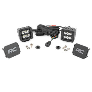 Lampy LED 2" kwadratowe Spot Beam Rough Country Black Series