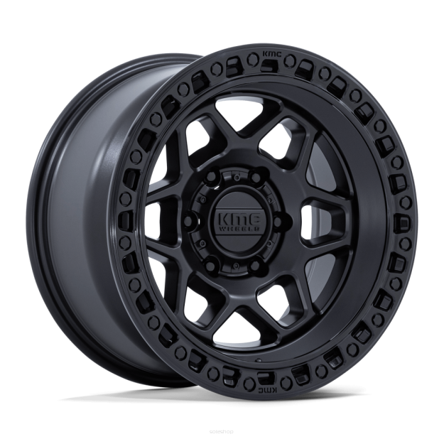 Felga aluminiowa KM553 TORX Matte Black W/ Gloss Black Lip KMC