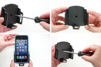 Uchwyt do Apple iPhone 5 & iPhone 5S & iPhone 5C & iPhone SE w futerale z możliwością wpięcia kabla lightning USB - 5