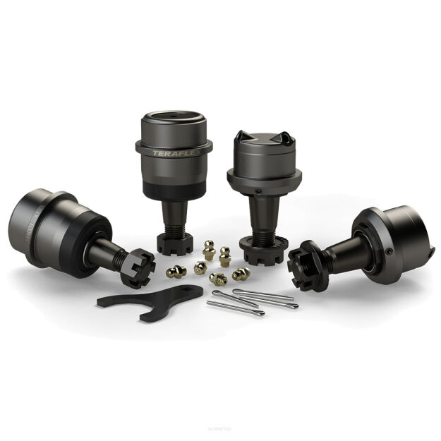 Zestaw wzmocnionych sworzni zwrotnicy mostu TeraFlex - Jeep Wrangler TJ LJ 97-06