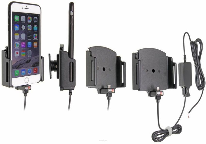 Uchwyt aktywny do instalacji na stałe do Apple iPhone X w cienkim futerale