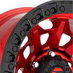 Felga aluminiowa D695 Covert Candy Red/Black Ring Fuel - 4