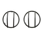 Osłony kierunkowskazów stalowe czarne przód Smittybilt - 2