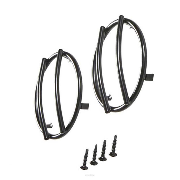 Osłony kierunkowskazów stalowe czarne przód Smittybilt