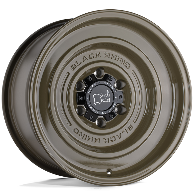 Felga aluminiowa SOLID Gloss Alligator Green BLACK RHINO