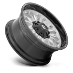 Felga aluminiowa D798 ARC Silver Brushed Face W/ Milled Black Lip FUEL - 3