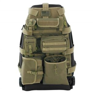 Pokrowce OFF ROAD uniwersalne na oparcie foteli przednich, oliwkowe Smittybilt G.E.A.R. (para)