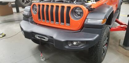 Jeep Wrangler JL 2018- płyta montażowa wyciągarki pod zderzak EU