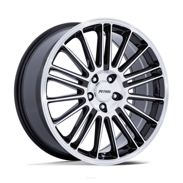 Felga aluminiowa PE001 P1D Gloss Black W/ Machined Face PETROL