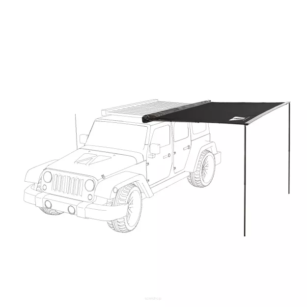 Markiza zadaszenie 200 cm VICKYWOOD Czarna