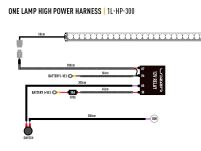 Wiązka do podłączenia pojedynczej lampy 12V o wysokim napięciu - LAZER T-Evolution , Triple-R (Gen2) - 2
