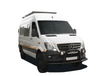 Mercedes Benz Sprinter 144in/170in / L2/L3 / MWB/LWB Wheelbase w/OEM Tracks (2006-Current) Slimline II Roof Rack Kit / Tall - by Front Runner - 5