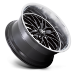 Felga aluminiowa U138 SANTA CRUZ Gloss Black W/ Diamond Cut Lip US MAGS - 2