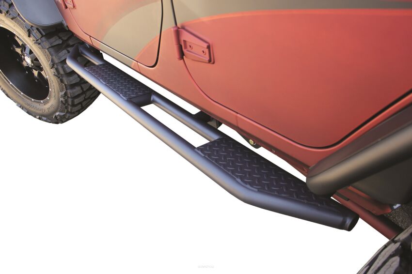 Progi  Rock Guards Black GO INDUSTRIES - Jeep Wrangler JK 4D