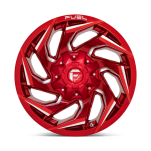 Felga aluminiowa D754 REACTION Candy Red Milled FUEL - 2