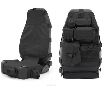Pokrowiec czarny na fotel przedni Smittybilt G.E.A.R. - Jeep Wrangler JK