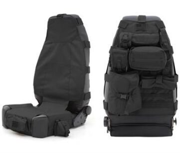 Pokrowiec czarny na fotel przedni Smittybilt G.E.A.R. - Jeep Wrangler JK