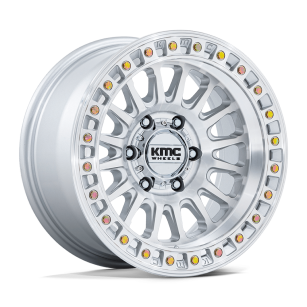 Felga aluminiowa KM552 IMS Gloss Silver W/ Machined Face KMC